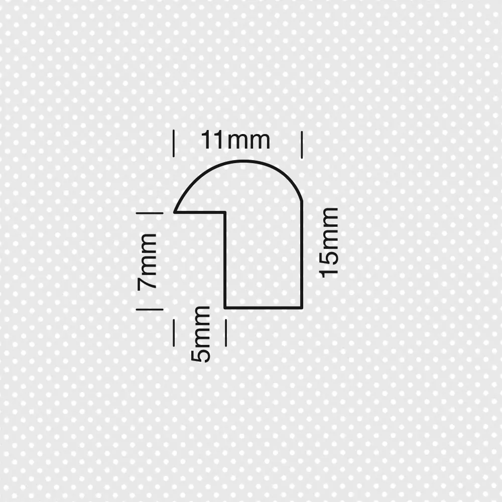 Κορνίζα στρογγυλή 15x11χιλ. σε Αγιούς - Image 2