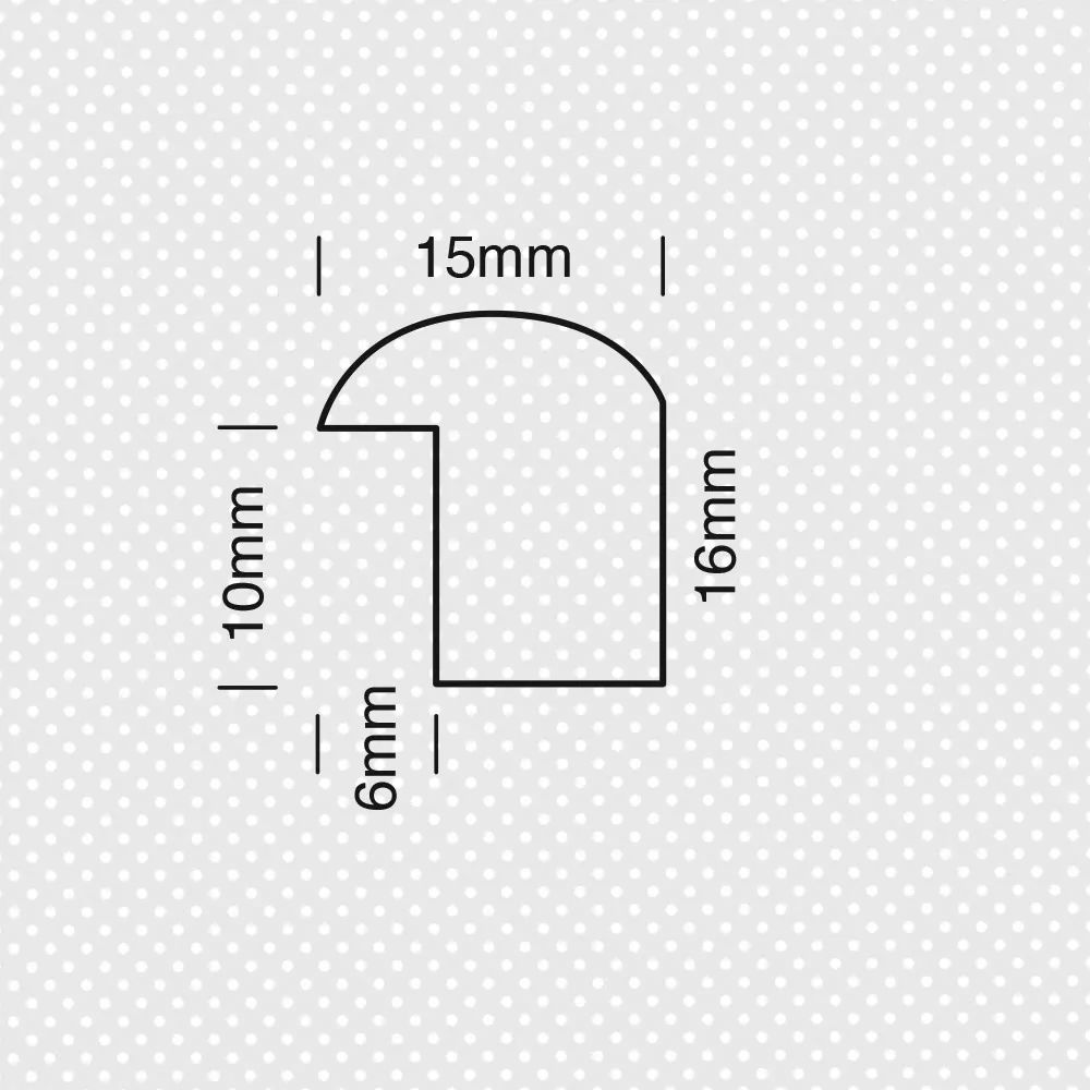 Κορνίζα στρογγυλή 16x15χιλ. σε Αγιούς - Image 2