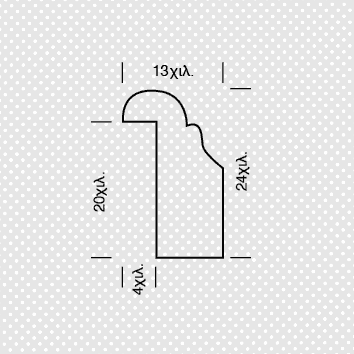 Τζαμοπήχη 13x24χιλ. - Image 2