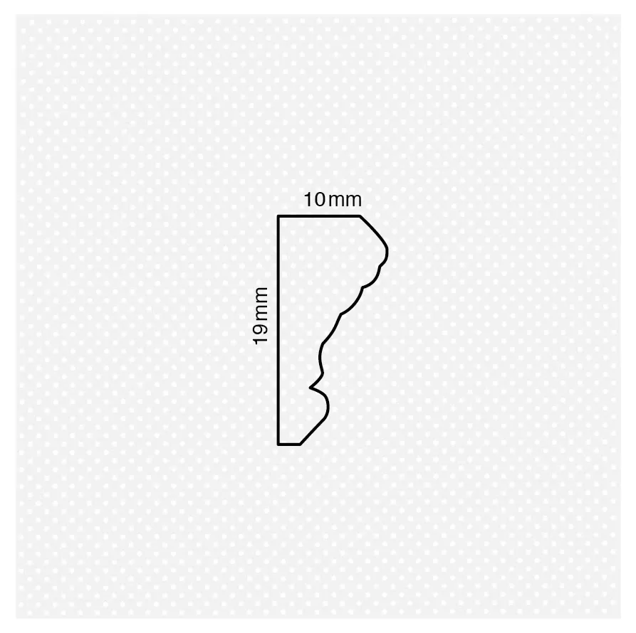 Διακοσμητικό κορδόνι 10x19χιλ. No 201 - Image 2