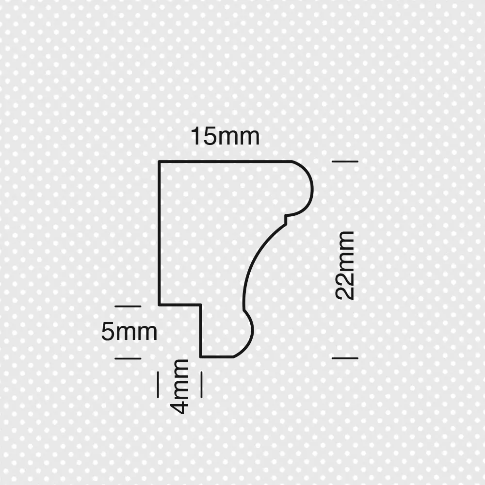 Κορνίζα με σχέδιο 15x22χιλ. Νο ΚΣ.201 - Image 2