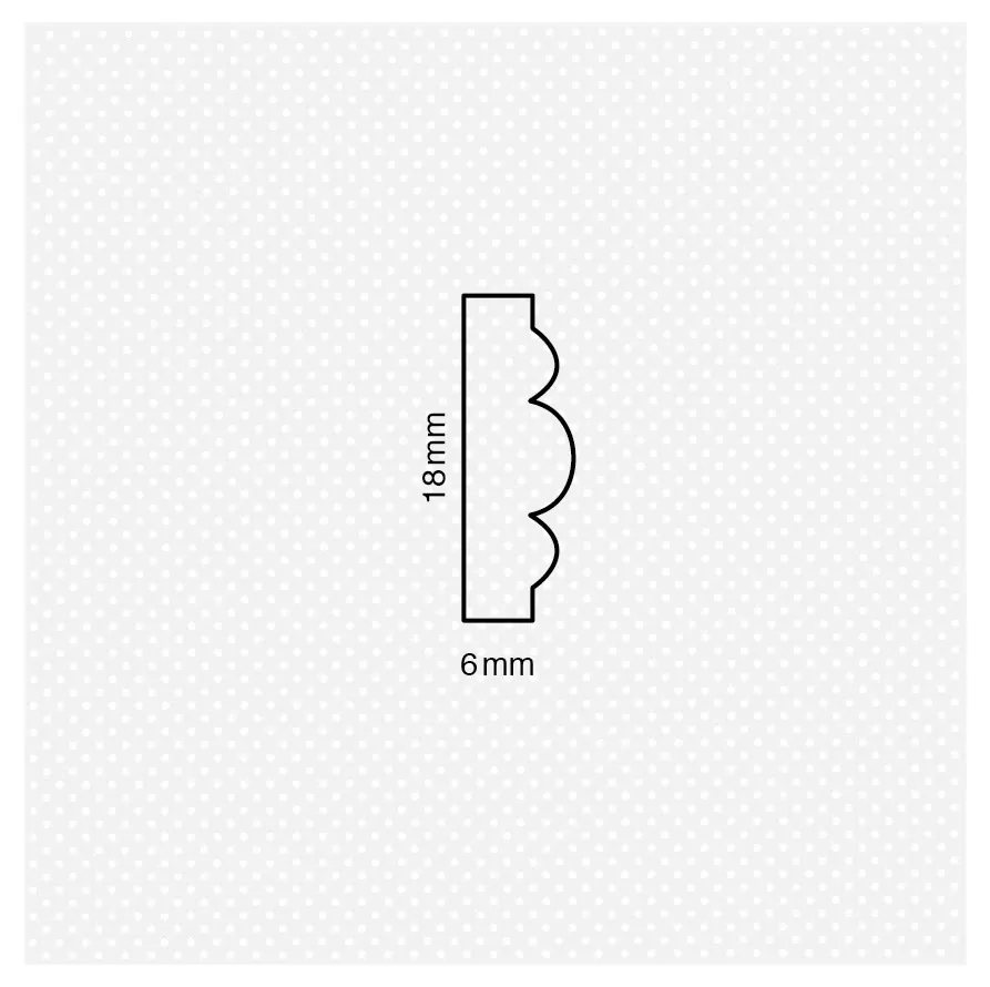 Διακοσμητικό κορδόνι 6x18χιλ. No 207 - Image 2