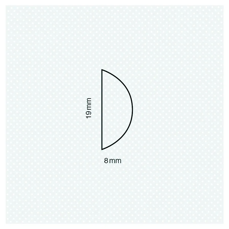 Διακοσμητικό κορδόνι 8x19χιλ. No 219 - Image 2