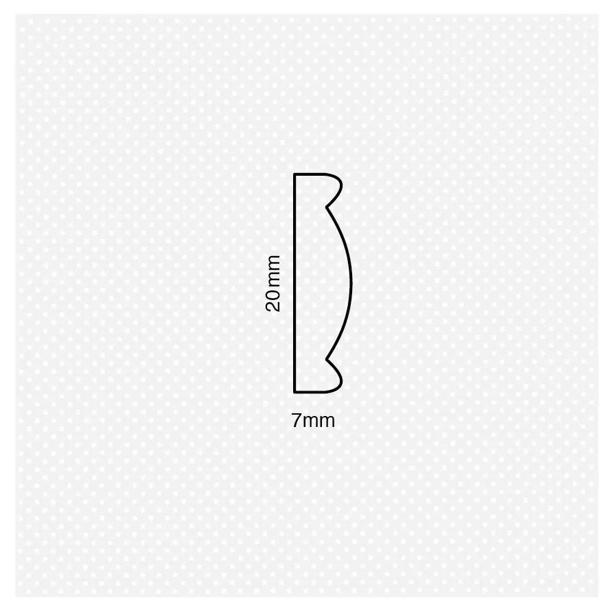 Διακοσμητικό κορδόνι 7x20χιλ. No 223 - Image 2