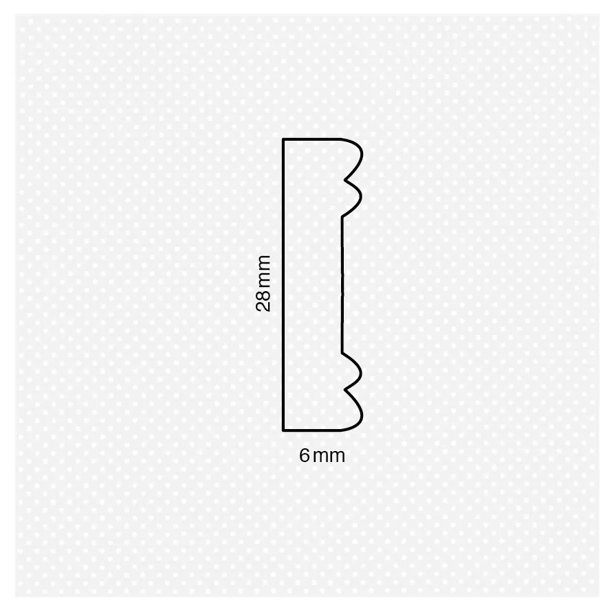 Διακοσμητικό κορδόνι 6x28χιλ. No 228 - Image 2