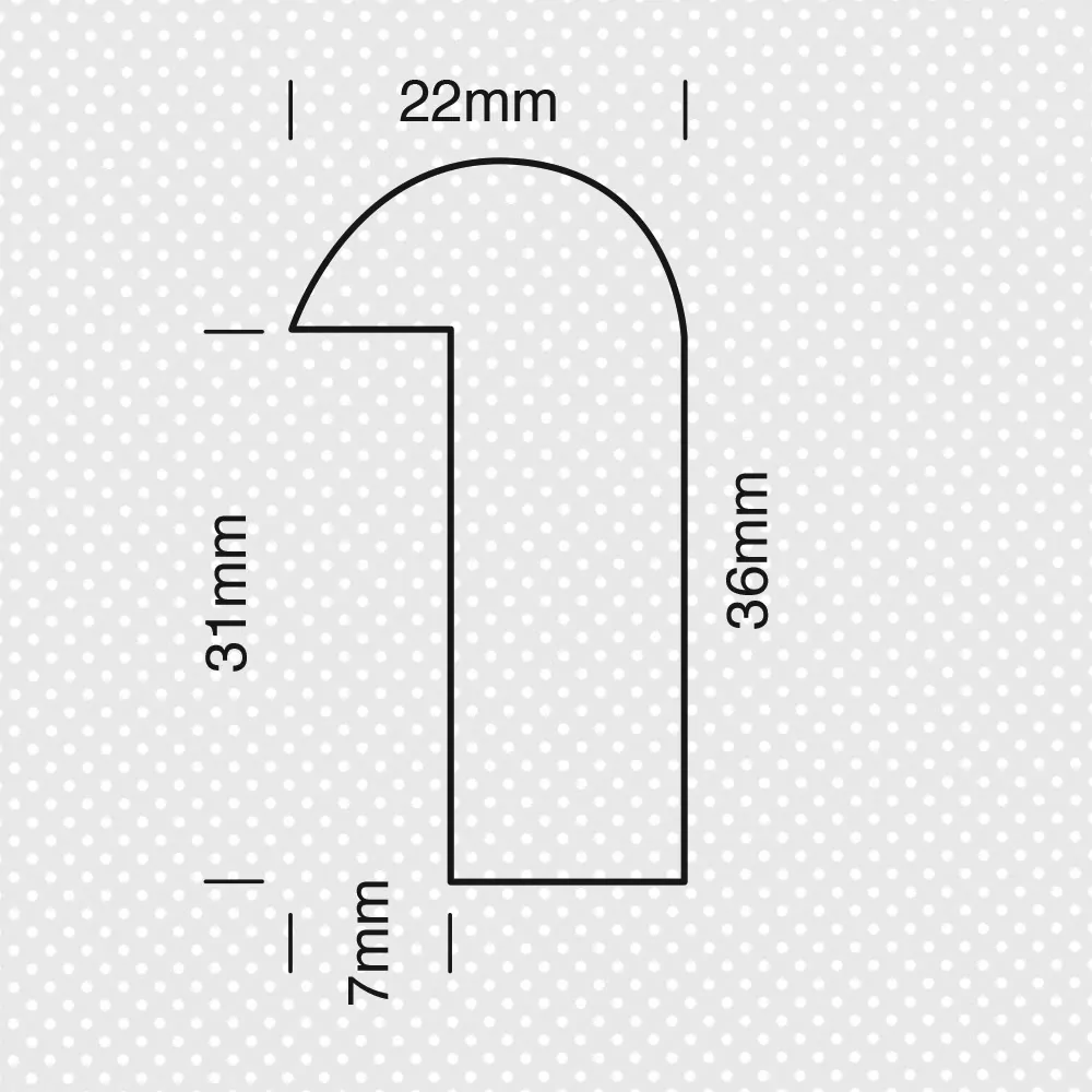 Κορνίζα στρογγυλή 36x22χιλ. σε Αγιούς - Image 2