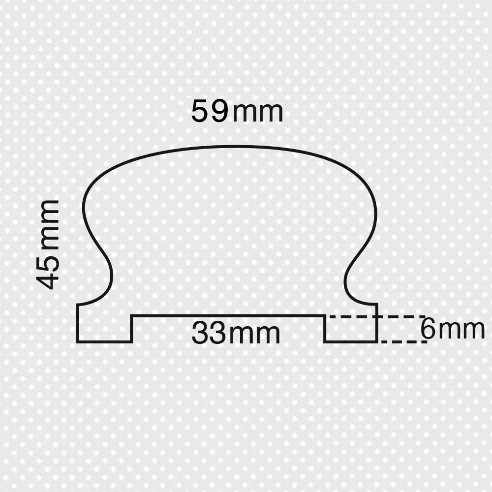Κουπαστή "Ω" 45x60χιλ. - Image 2