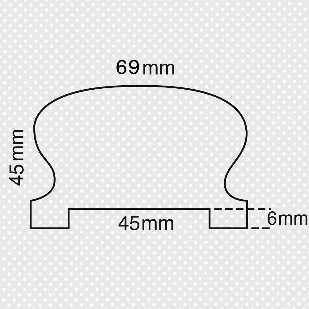 Κουπαστή "Ω" 45x70χιλ. - Image 2