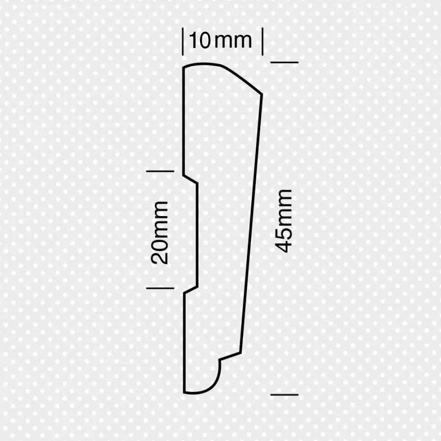 Περβάζι ίσιο 10x45χιλ. - Image 2