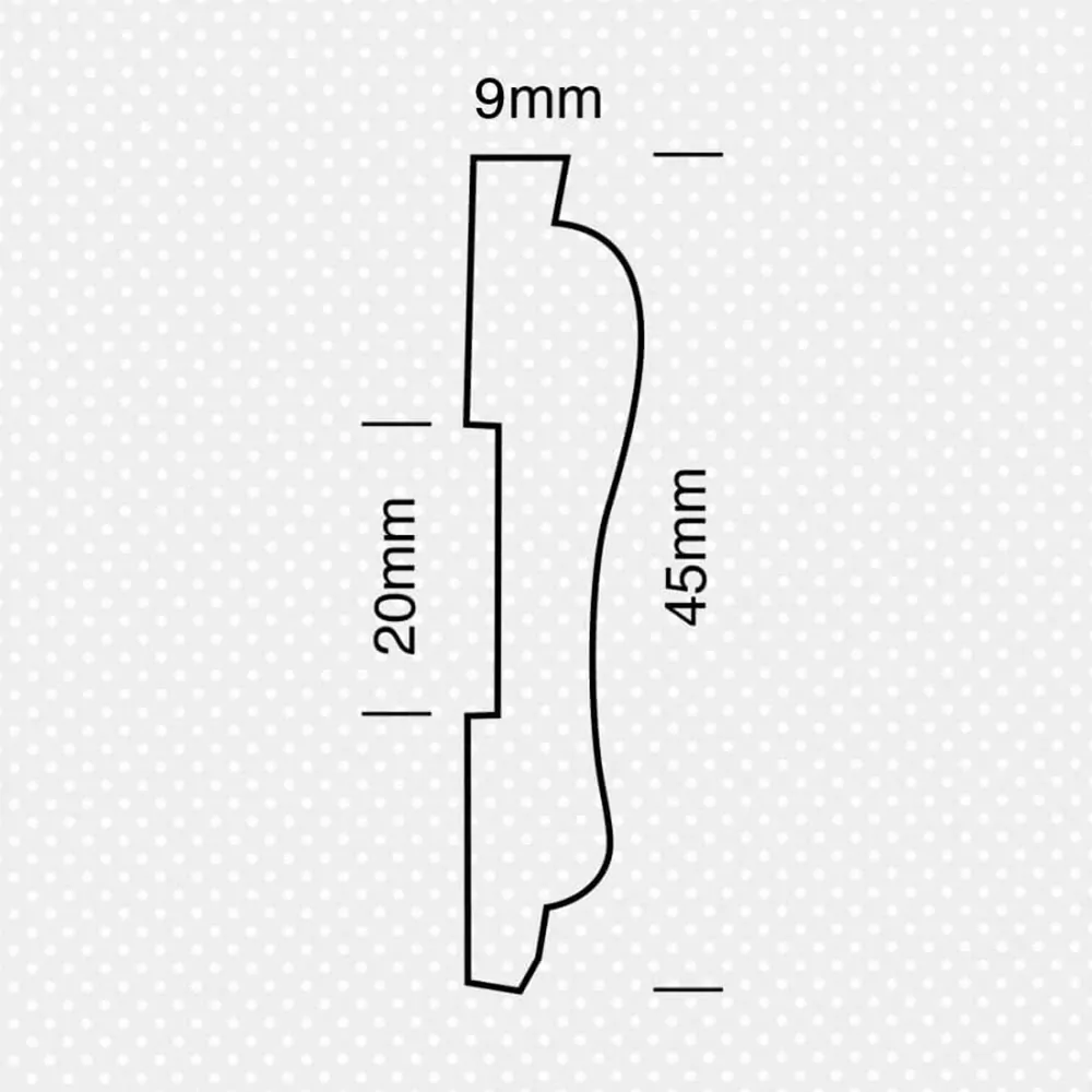 Περβάζι περισπωμένη 9x45χιλ. - Image 2