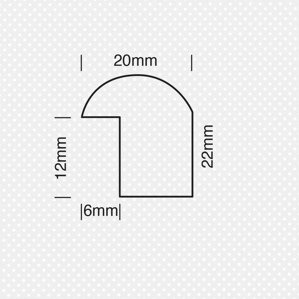 Κορνίζα στρογγυλή 22x20χιλ. σε Αγιούς - Image 2