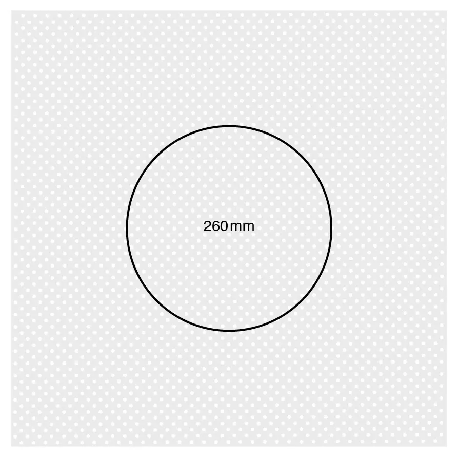 Ροζέτα στρογγυλή διαμέτρου 260χιλ. - Image 2