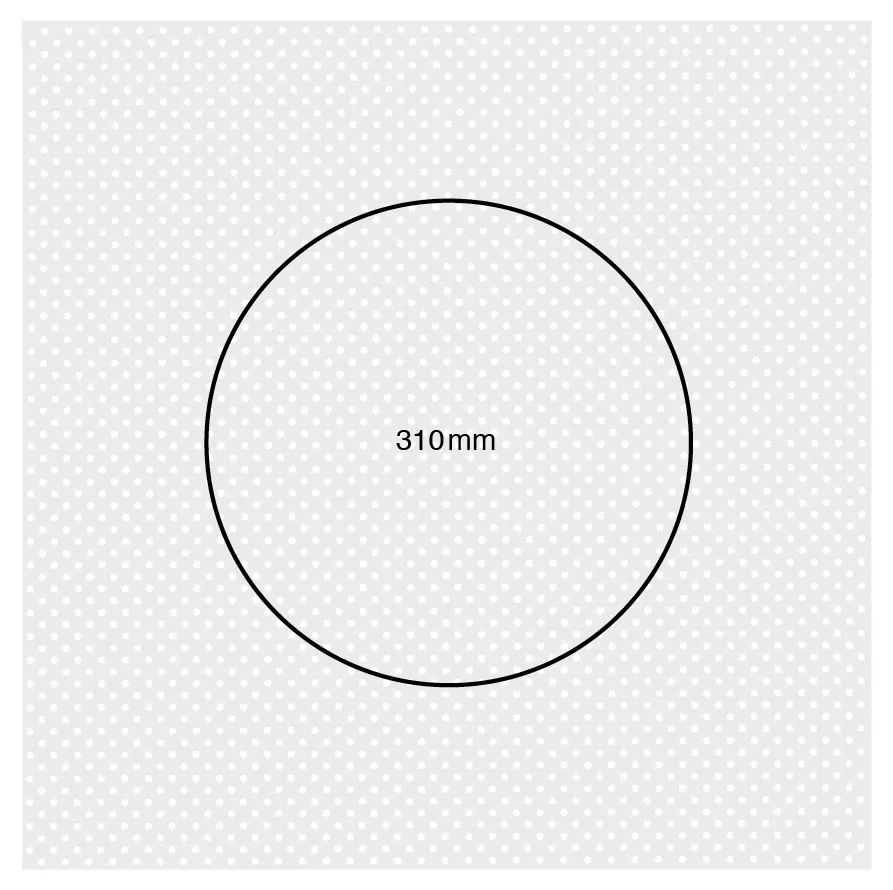 Ροζέτα στρογγυλή διαμέτρου 310χιλ. - Image 2