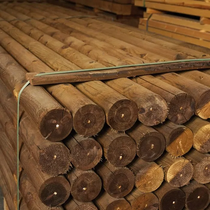 Στρογγυλός κορμός τόρνου Φ100χιλ. εμποτισμένος