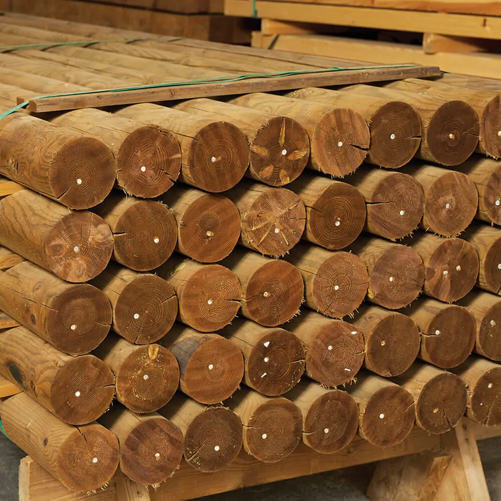 Στρογγυλός κορμός τόρνου Φ120χιλ. εμποτισμένος