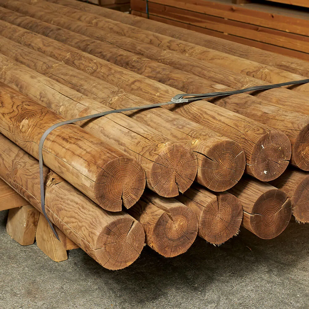 Στρογγυλός κορμός τόρνου Φ140χιλ. εμποτισμένος