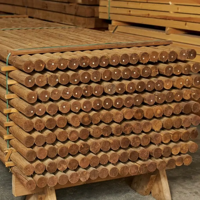 Στρογγυλός κορμός τόρνου Φ60χιλ. εμποτισμένος