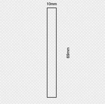 Καδρονάκι πλανισμένο 10x70χιλ. - Image 2