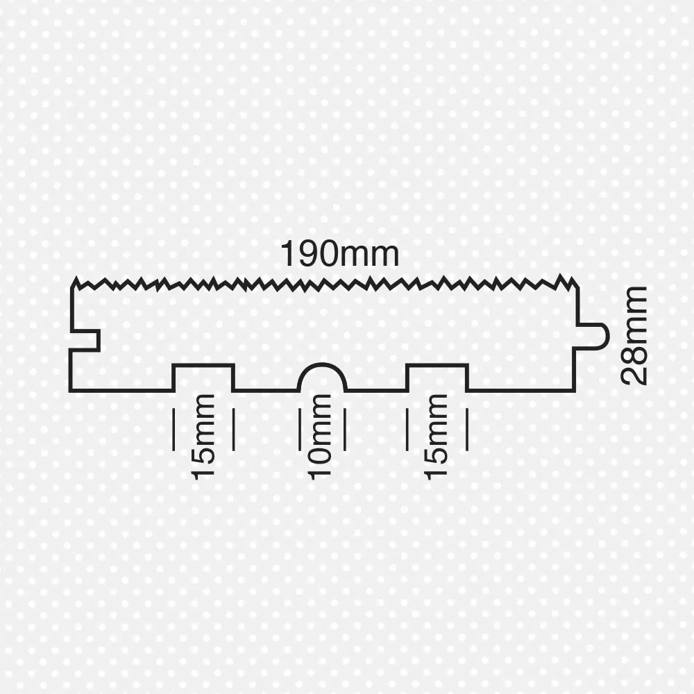 Δάπεδο βουρτσιστό εσωτερικού χώρου 28x190χιλ. - Image 2