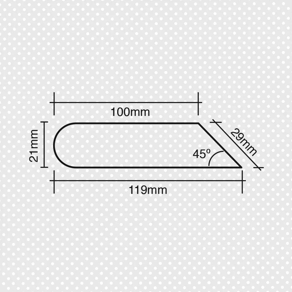 Περσίδα σκίασης 21x120χιλ. Φ21/45° - Image 2