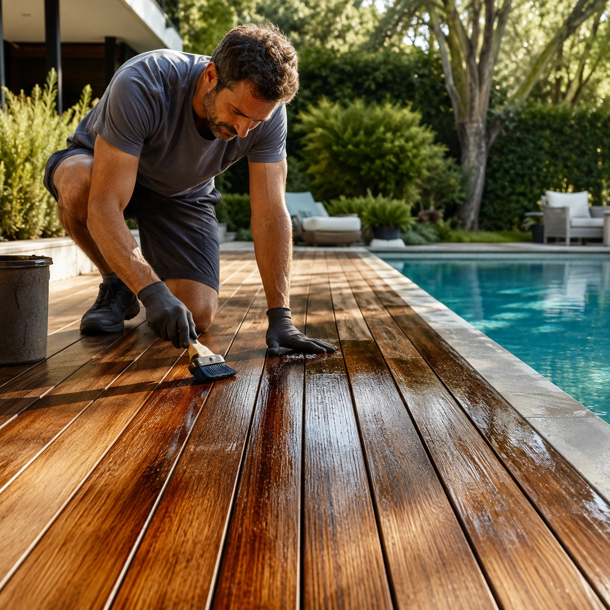 Συντήρηση Ξύλινου Deck Πισίνας: Τι Χρειάζεται